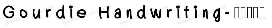Gourdie Handwriting字体转换